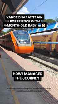 4-month-old baby + Vande Bharat journey! 🚆👶🏻❤️
Travellin