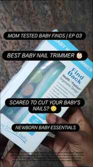 Tiny nails, big worries? 👶🏻💕 This electric baby nail trim