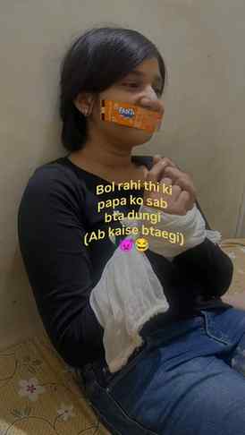 Ab btao papa ko 😂😂
(sibling fights, sister fights, elder