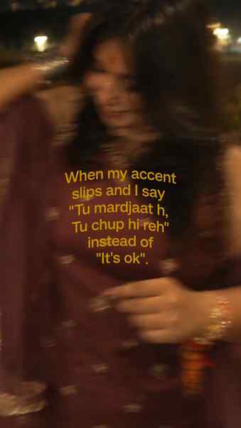 English accent till someone tests my patience 🙂↕️
(desi g