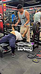 130 KG Bench Press + Resistance Bands 🔥
Building explosive 