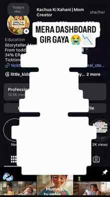 Dashboard girne ka dard sirf creator hi samajh sakta hai 😭�