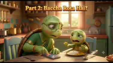 Baccha khana nahi khata? Rota hai? 😭

3 Kachua Words bolo:
