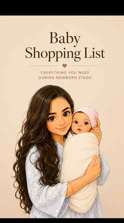 Here’s your NEWBORN BABY ESSENTIALS 🍼🤍 checklist — simple,
