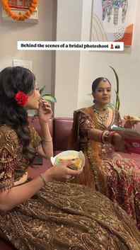 Behind the scenes of a bridal photoshoot 💄📸
When hunger is