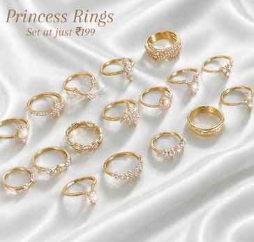 Beautiful Set of rings at just ₹199 👀✨
Adjustable | Anti-ta