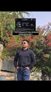 ๐ฃ๏ธ " 1707 Followers Pr Kon Hi Brand Collab Karta Hai "
.
#c