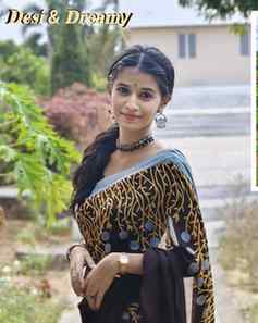 Wearing mom’s saree and feeling like an old movie character�