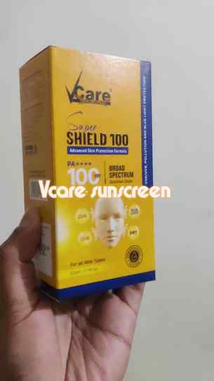 Vcare Super Shield 100 Broad Spectrum Sunscreen (PA++++)

• 