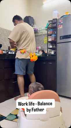When father is alone with baby 😂
#DadLife #WorkLifeBalanc