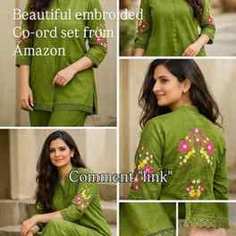 Beautiful embroided co ord set for women from amazon. perfec