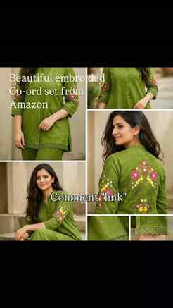 Get sawan ready with this beautiful gree embroided cotton co