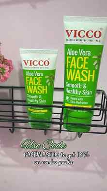 Keeping my skincare simple with the Vicco Aloe Vera Face Was