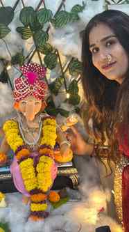 Home is wherever Bappa is. 🌸

#ganpatibappamorya❤️❤️ #viral
