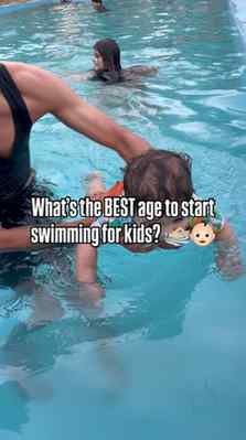 I started swimming with my baby at 8 months old 🥹🏊🏻♂️💦