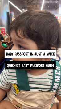 WAIT… your baby can get a passport in just 7 DAYS?! 👶🏻✈️📕