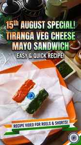 🇮🇳❤️ Tiranga Sandwich — Independence Day Special! 🇮🇳✨
A