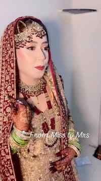 A timeless Nikah look, crafted with love. 🤍✨
Soft glam, gra