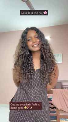 😍✂️. #curl #curlyhair #curls