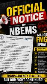 🚨 BIG UPDATE FOR FMGE ASPIRANTS!
NBEMS has shared importan