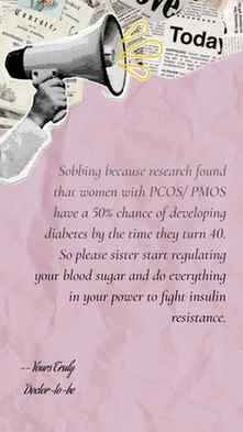 Sobbing because this isn’t talked about enough… pcos isn’t j