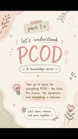 Learn PCOS With Me — Part 1 🩷
Think regular periods mean y