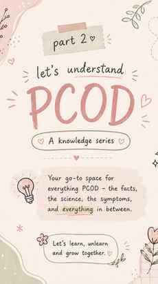 PART 2 — Learn PCOD with me 🩷🩺
PCOD/PCOS isn’t diagnosed