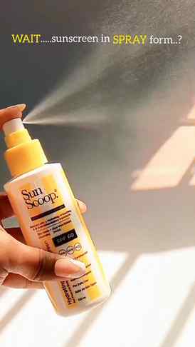 Hydrating spray sunscreen that makes reapplication super eas