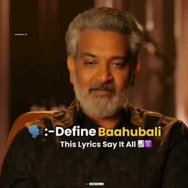 S.S. Rajamouli famously describes Baahubali as "an emotion" 
