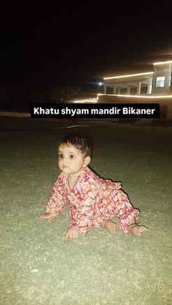At Khatu shyam mandir Bikaner #khatushyam #babylifestyle #ba