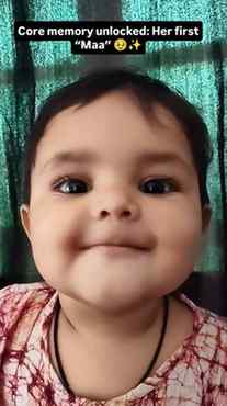 From babbling to “Maa”... my heart melted 🥹💕
Peak stage of