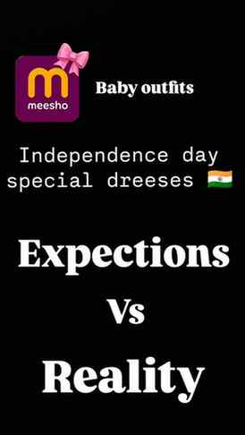 Independence day special dreeses for baby girl...
Meesho fin