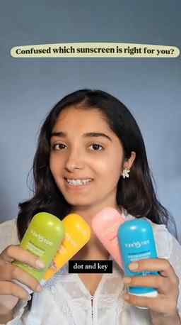 Choose your sunscreen according to your skin type @dotandkey
