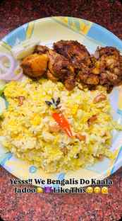 When Pulao Meets Chicken Kosha : Match Made In Bengali Heave