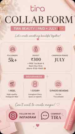 *Check criteria
*Follow me
*Comment “TIRA”
*Share this reel