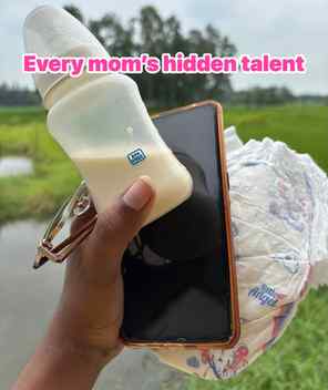 Every mom’s hidden talent😊….! #motherhood #motherlove #maa 