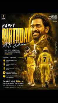 Happy birthday " Thala" ❣️🫰
#instafeed #msdhoni #birthday