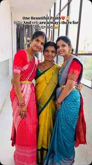 అమ్మ ప్రేమ, అక్క అనురాగం, చిన్నకూతురు అల్లరి ❤️✨
#siblings