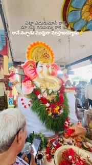 మా గణపయ్యకు అందమైన అలంకరణ 🙏✨
#ganapatibappamorya🙏🏻🌸🏵️