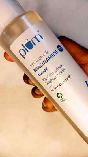 The Plum 3% Niacinamide Rice Water Toner has quickly become