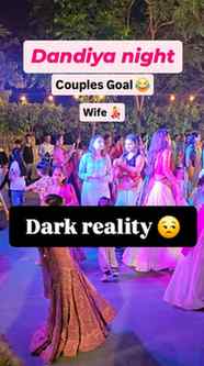 Dandiya Night Reality of Married Couples 🤣
Wife enjoying ga