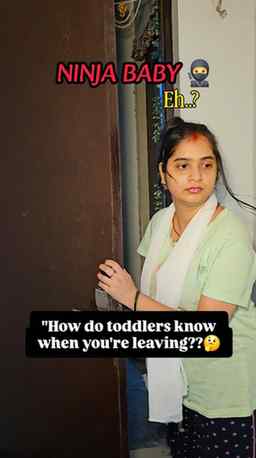 Me: "Me aa rahi hu bahar se"
Bacha: Already at the elevator