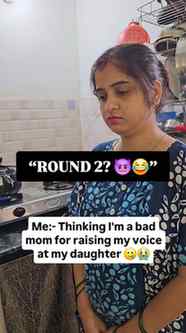 Daantne ke baad mummy ko guilt 😭
Aur beti ko mila ROUND 2 k