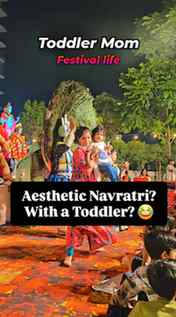 Toddler Mom Navratri = No Garba, Only Bhagambhag 😂
If you t