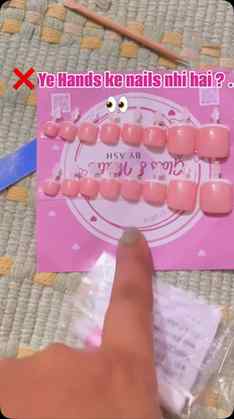 Feet nails from @meeshoapp