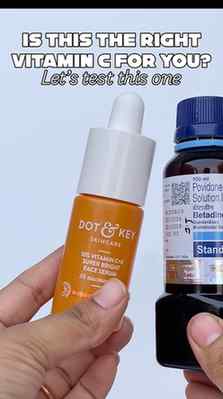 Vitamin C test = PASSED ✅🍊

We put this serum to the test, 