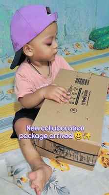 New collaboration package has arrived! 🤩📦 Our little boss 