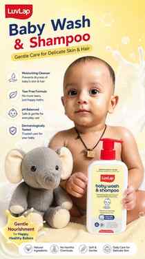 Make bath time the best time! 🛁 LuvLap's baby wash and sham