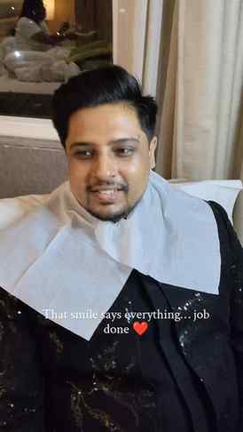 When your groom is this happy with his look, my job feels co