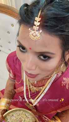 Soft glam + traditional elegance = Timeless bride ❤️✨
Custom